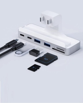 4Apple_pl Hub iMac 24 HDMI 4K 60 Гц 2xUSB-C SD TF