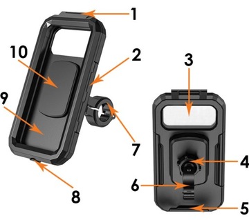 Rowerowy uchwyt na telefon Obrót o 360° Motocykl