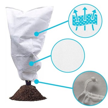 Капюшон зимний защитный Агротекстиль Белый Прочный Прочный 1шт 1,1х0,8м