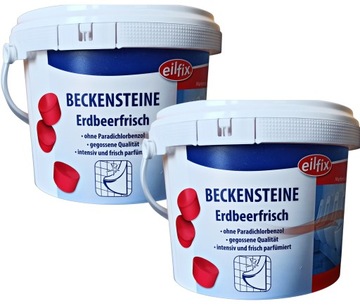 KOSTKI ZAPACHOWE DO PISUARU EILFIX TRUSKAWKOWE USUWA ZAPACH URYNY 2x1KG