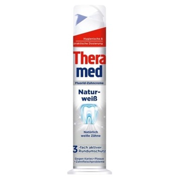 THERAMED Natur Weiss wybielająca pasta do zębów 100 ml IMPORT DE