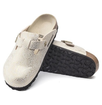 BIRKENSTOCK CHODAKI BOSTON SHINY PYTHON EGGSHEL 36