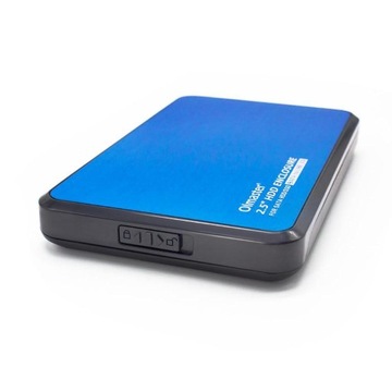 Obudowa dysku twardego USB3.0 2,5-calowa zewnętrzna obudowa SSD, niebieska