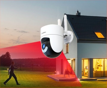 БЕСПРОВОДНАЯ НАРУЖНАЯ IP PTZ-КАМЕРА WIFI 4MPX ПРИЛОЖЕНИЕ TUYA ANOMATEC