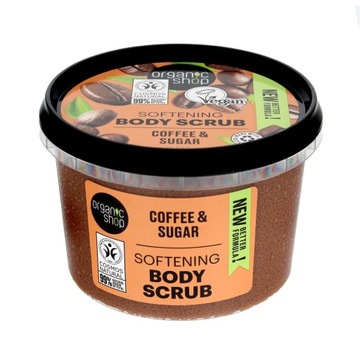 Organic Shop Нежный пилинг для тела Кофе и сахар 250 мл