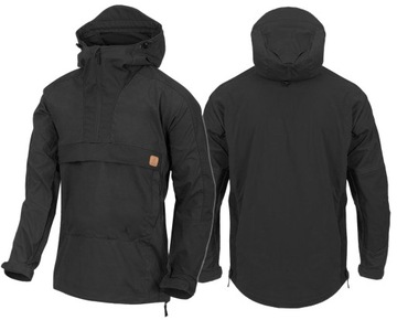 Kurtka Kangurka HELIKON WOODSMAN Anorak Trekkingowa Czarna L