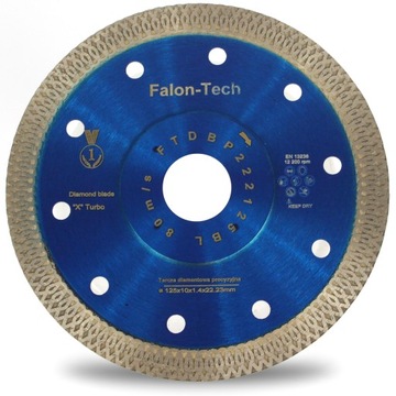 Tarcza diamentowa DO BETONU PRECYZYJNA Falon-Tech 125x22,2 mm niebieska