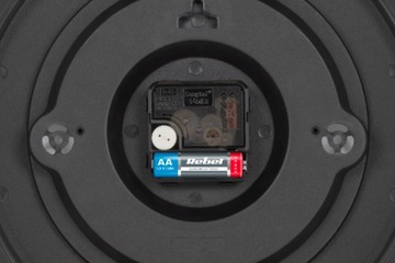 Настенные часы Teesa 25 см черные, современные, бесшумные