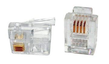 WTYK TELEFONICZNY RJ11 6P4C 10 SZT