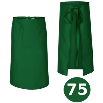 Zapaska kelnerska fartuch dł. 75cm kolor ZIELONY