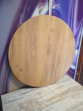 КРУГЛЫЙ СТОЛ, диаметр 80 см, крафтовый дуб золотистый.