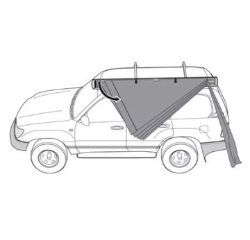 САМОНЕСУЩИЙ ТЕНТ | БОКОВОЙ НАвес Foxwing HD 270° SNAKEMAN 4WD 2,5 м