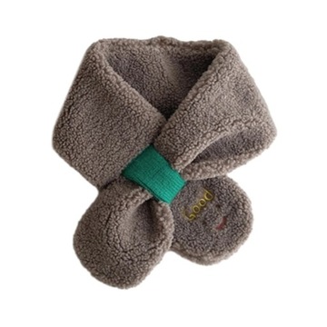 Warm & Soft Baby Gloves Scarf Warm Winter Mittens Scarf set Smile Pattern L