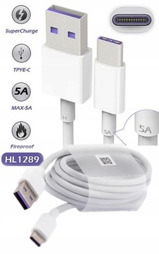 Кабель Huawei HL1289 SuperCharge USB-C TYPE C 5A ORG