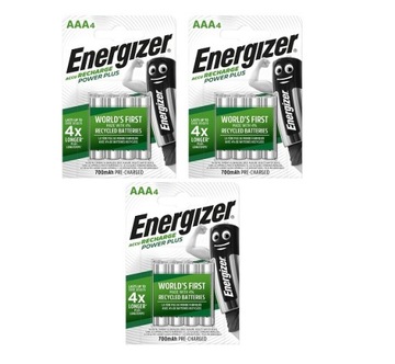 AKUMULATORKI baterie ENERGIZER R3 AAA 700mAh x 12