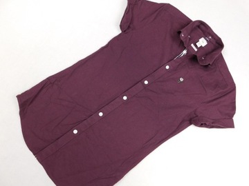 0607J38 RIVER ISLAND bluzka TOP KOSZULA BORDO XXS