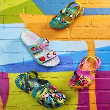 ДЕТСКИЕ САНДАЛИИ CROCS ISABELLA SANDAL T BY THE WATER ВЕСНА ЛЕТО 25-26 лет