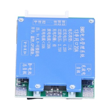 Плата зарядного устройства для литиевой батареи 13S 48V 20A BMS