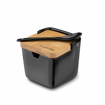 Чёрная САХАРНИЦА С КРЫШКОЙ сахарница КЕРАМИЧЕСКАЯ САХАРНИЦА