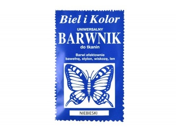 BARWNIK DO TKANIN | NIEBIESKI | FARBA Z MOTYLEM