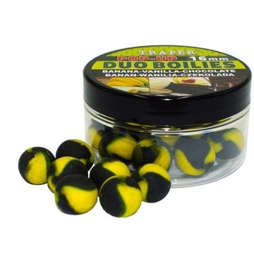 Kulki proteinowe Pop up Duo Traper 16mm 40g Banan-Wanilia-Czekolada