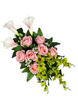 WIĄZANKA STROIK KOMPOZYCJA NA GRÓB CMENTARZ SZTUCZNE KWIATY