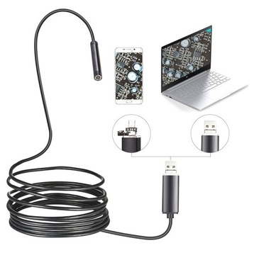 ЭНДОСКОПНАЯ КАМЕРА ДЛЯ ОСМОТРА ANDROID USB 10м