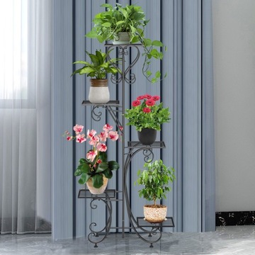 5-слойная регулируемая большая подставка для цветов на чердаке