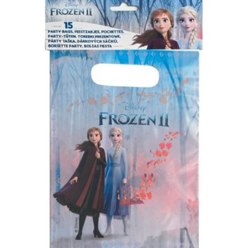 WORECZKI TOREBKI PREZENTOWE FROZEN KRAINA LODU 15 SZTUK