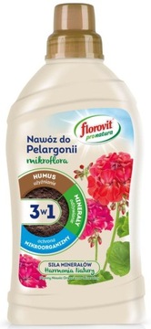 Mikroflora 3w1 płynny nawóz do pelargonii 1L