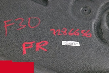 BMW F30 F31 F80 M3 Звукоизоляция двери правой передней