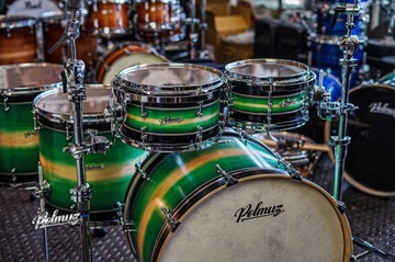 Polmuz Maple Model 1 — 24/10/12/16/18 — изготовленная на заказ инкрустация зеленого цвета в естественном стиле