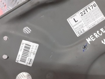 MECHANIZMUS OKNO LEVÝ ZADNÍ MERCEDES W169 2.0 CDI