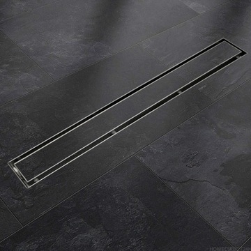 ODPŁYW LINIOWY KRATKA ODPŁYWOWA PRYSZNICOWA ŁAZIENKOWA Z SYFONEM 130cm STAL