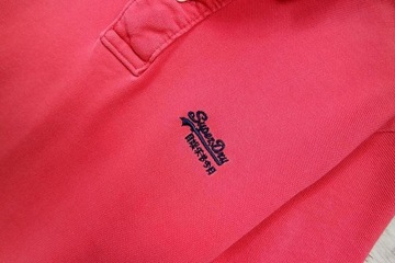 SUPERDRY JAPAN SPIRIT Koszulka Polo Malinowa S