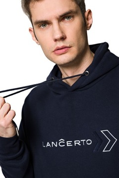 Bluza Męska z Kapturem Granat Laney Lancerto XL