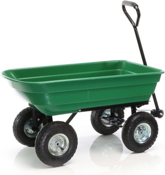 Wózek ogrodowy transportowy Taczka Przyczepka Wywrotka VACO 350 kg 75 L