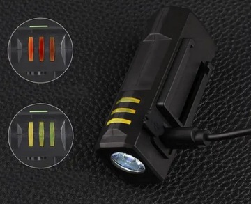 LAMPKA ROWEROWA LED ZESTAW TYŁ PRZÓD USB NA ROWER OŚWIETLENIE ROWEROWE LED