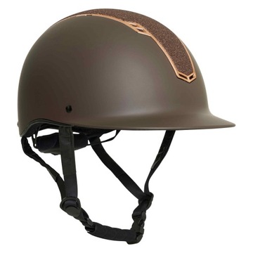 Kask jeździecki Imperial Riding Brown matt Rose M
