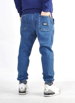 Spodnie S Bossline Casual Jeans Joggery Mid Loose luźne