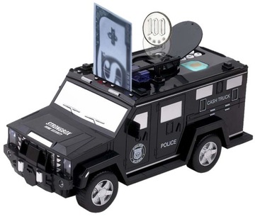 СЕЙФ-КОПИЛКА Банкомат БАНКНОТЫ МОНЕТЫ АВТОМОБИЛЬ ПОЛИЦИЯ ЧЕРНЫЙ БАНК АВТОМОБИЛЬНЫЙ ПИН-код