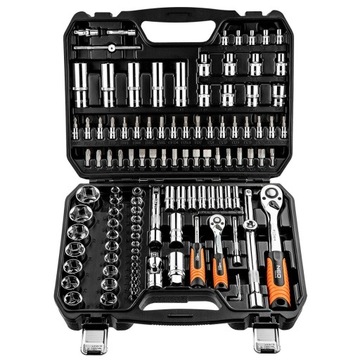 НАБОР ТОРЦЕВЫХ КЛЮЧЕЙ 1/2',1/4'', 110 ДЕТАЛЕЙ