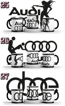 ВОЛШЕБНАЯ КРУЖКА AUDI + ИМЯ + КАРТОН