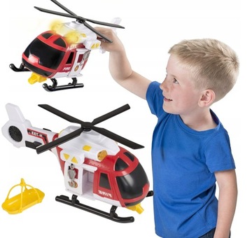 DUMEL HELIKOPTER STRAŻACKI ŚWIATŁO DŹWIĘK FLOTA 3+
