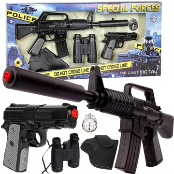 KARABIN PISTOLET NA KAPISZONY ZESTAW POLICJANTA