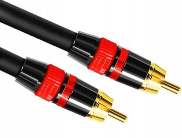 Кабель КОАКСИАЛЬНЫЙ кабель 2x RCA Digital Audio 2 м Аудио HiFi SPDIF