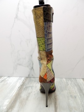 Gianmarco Lorenzi Смешанная кожа премиум-класса на шпильке