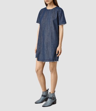 ALLSAINTS $150 Mira Denim Dress in Indigo Blue 38