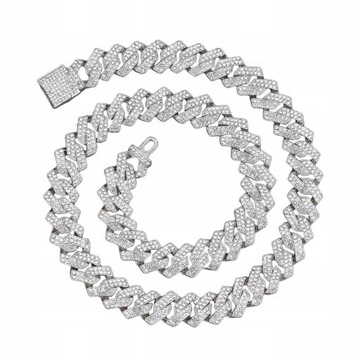Naszyjnik kubański Link Chain Hip Hop Argent 45cm