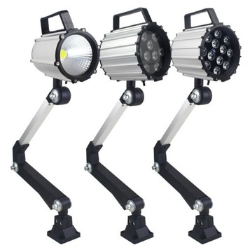 Lampa maszynowa LED 12W z uchwytem montażowym
